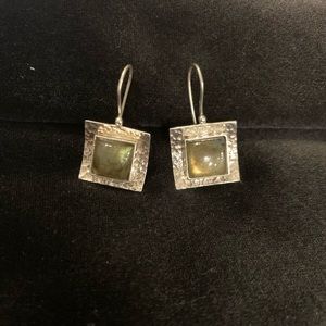 Silpada Labradorite Hammered Earrings